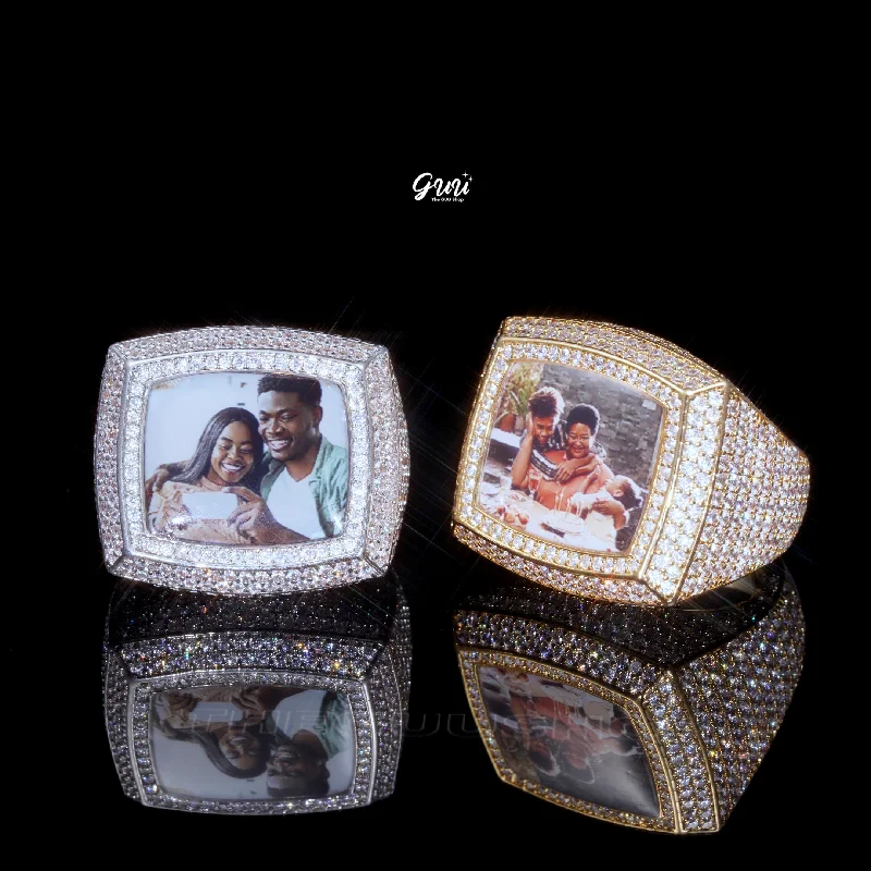 3D CUSTOM PICTURE ICED RING