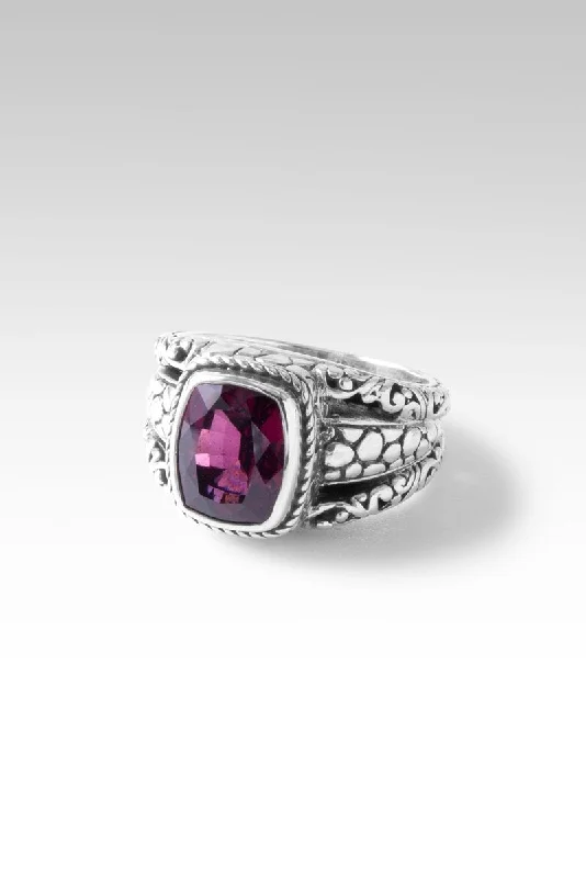 Be at Peace Ring™ in Malawi Pink Color Change Garnet