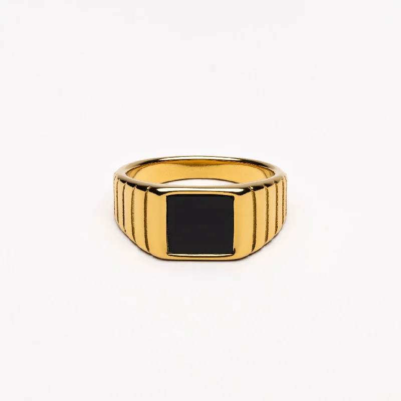 "Kaya" Onyx Ring