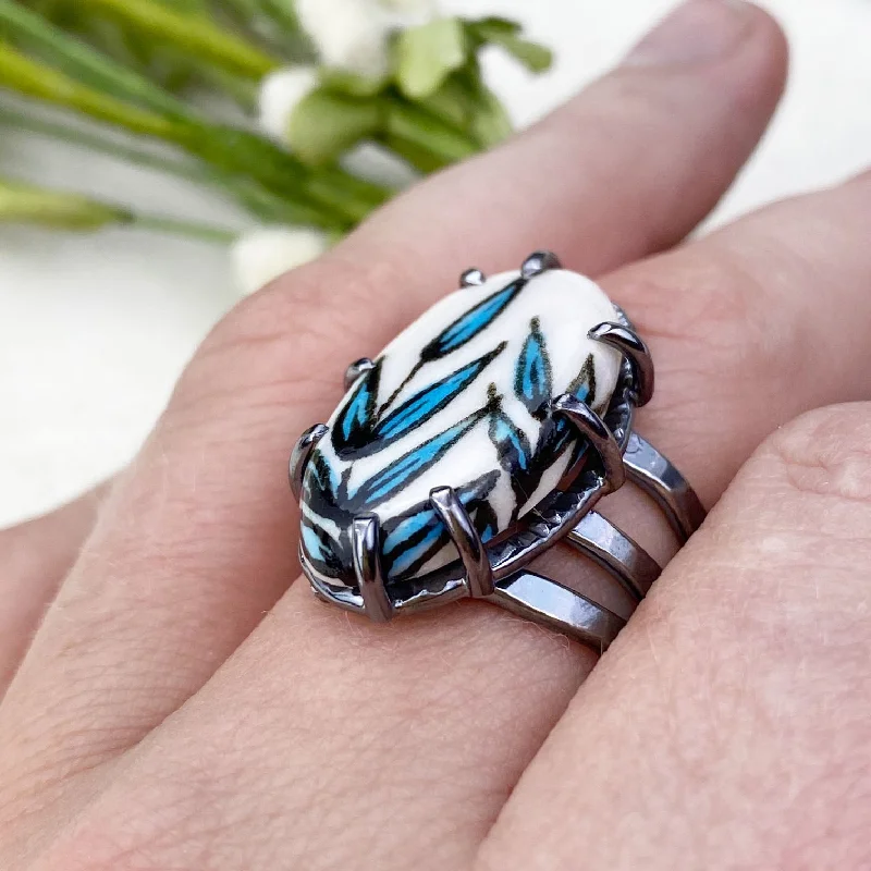 Blue Reed Ring