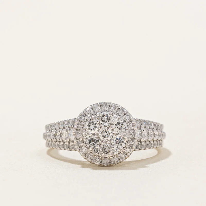 Diamond Cocktail Ring | 0.75ctw | SZ 7.25 |