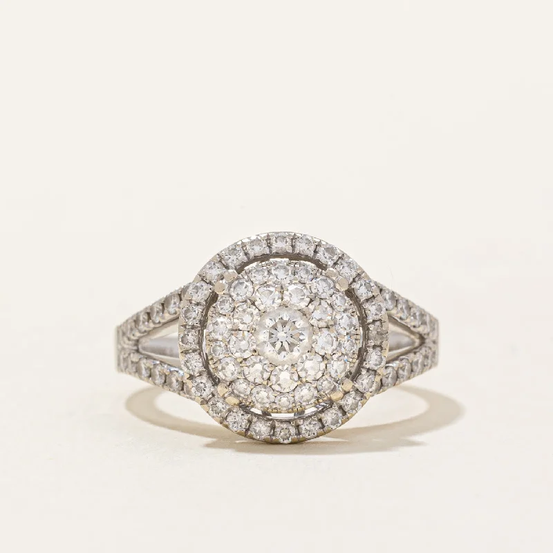 Diamond Cluster Cocktail Ring | 1.00ctw | SZ 6.5 |