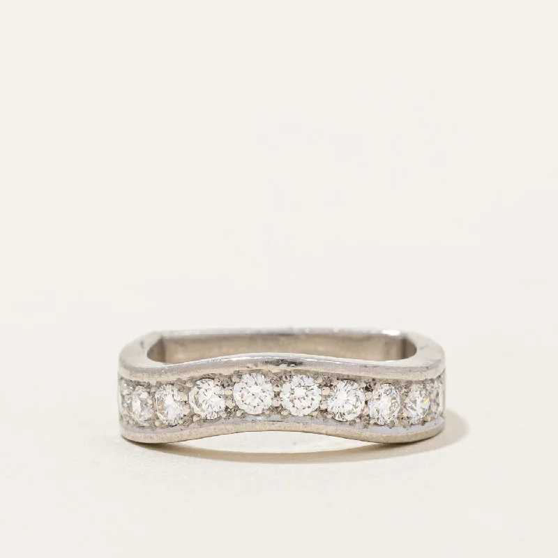 Diamond Wave Ring | 0.58ctw | SZ 6 |