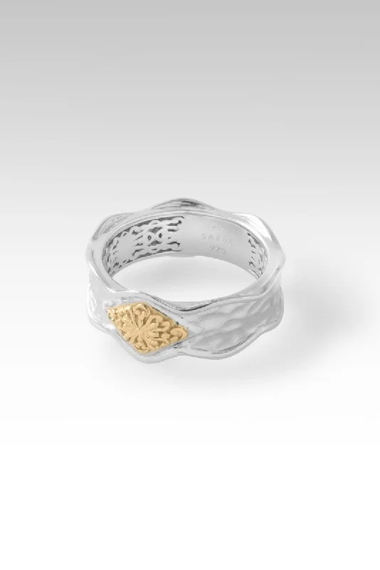 Embrace Freedom Ring™ in 18K Gold & Rhodium Over Sterling Silver