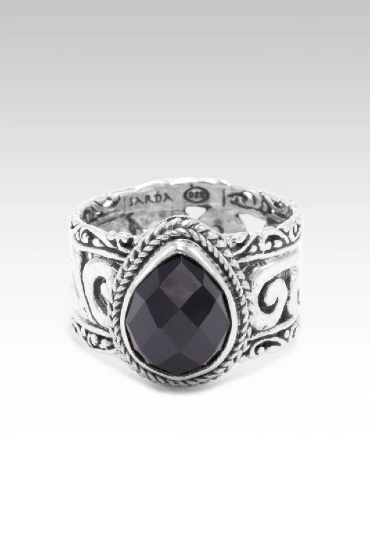 Enchanted Promise Ring™ in Black Spinel