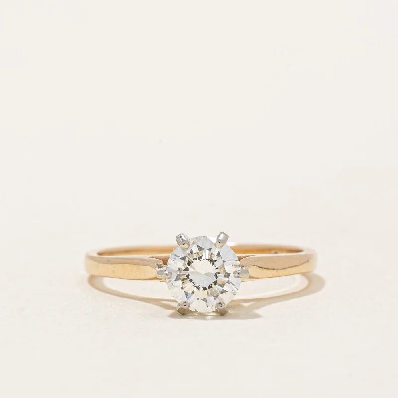 'Birks' Six Prong Solitaire Diamond Engagement Ring | 0.70ct IF F | SZ 6.25 |