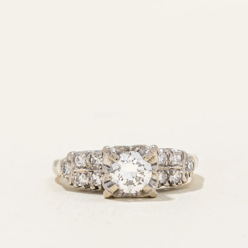 Illusion Set Diamond Engagement Ring | 0.65ctw | SZ 5.25 |