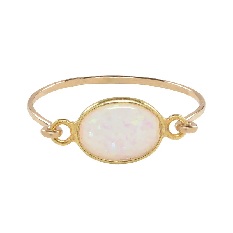 Oval Opal Ring