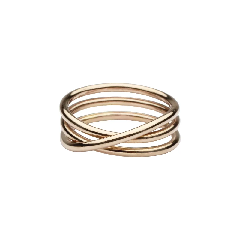 Triple Swirl Band Ring