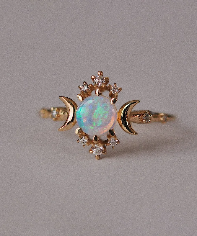 Opal Wandering Star Ring - READY-TO-SHIP