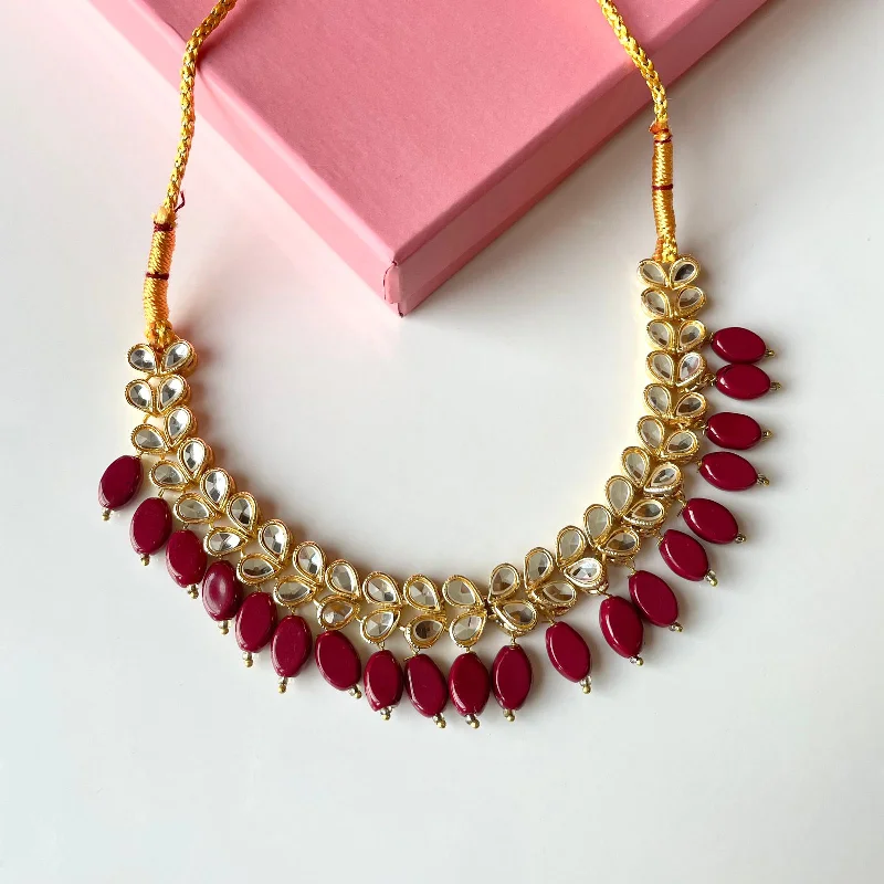 Mirha Neckpiece (Red)