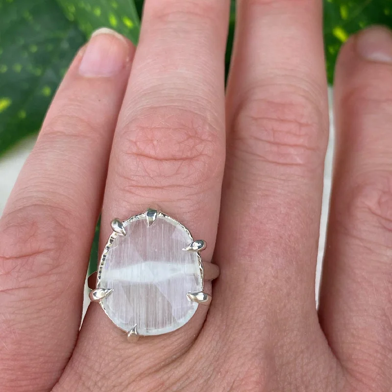 Rose Cut Aquamarine Ring