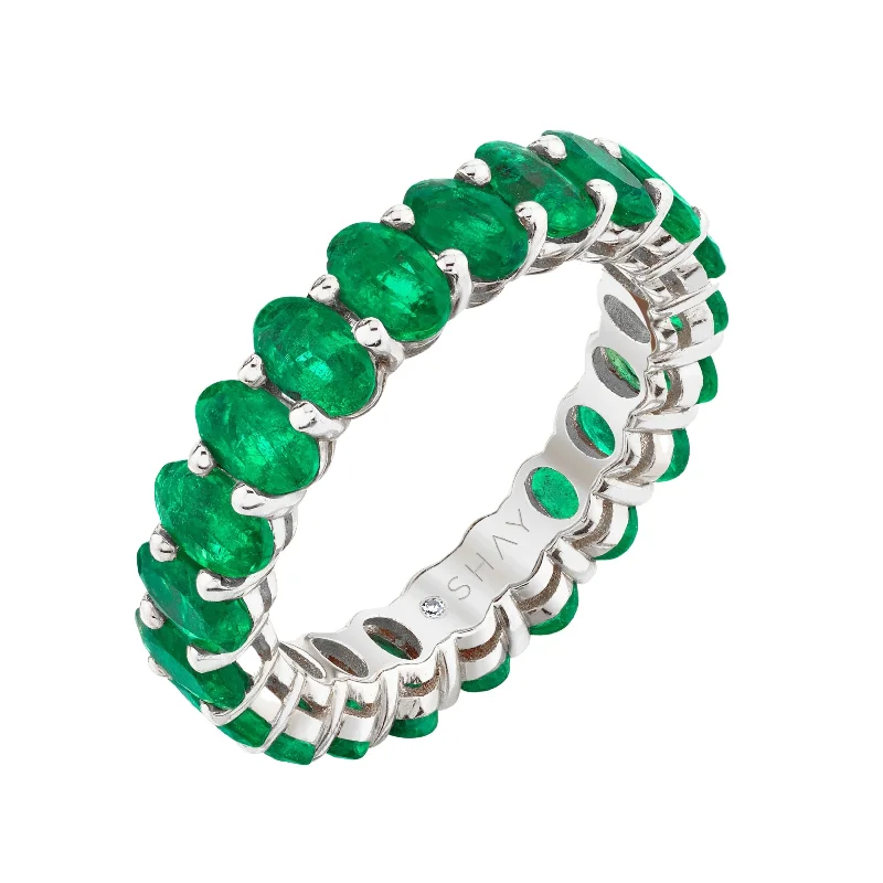 White Gold/Emerald