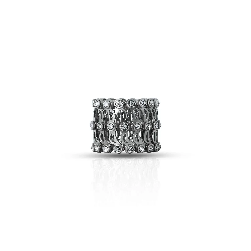 Sterling Silver Ring Cum Kada