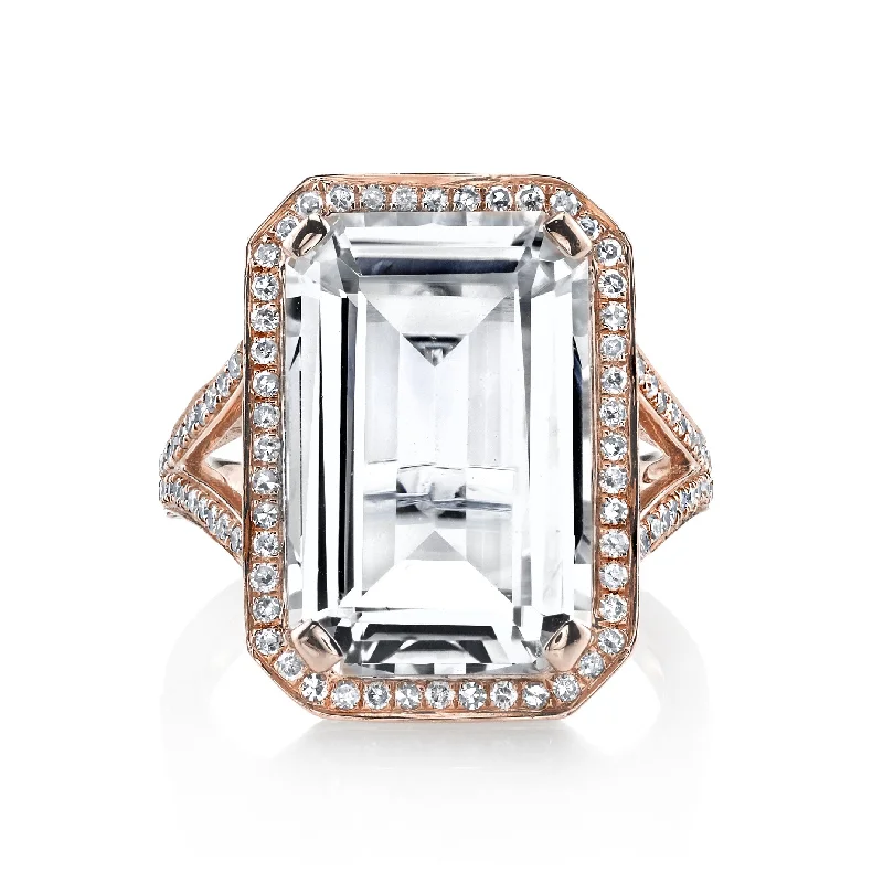 WHITE TOPAZ PORTRAIT RING