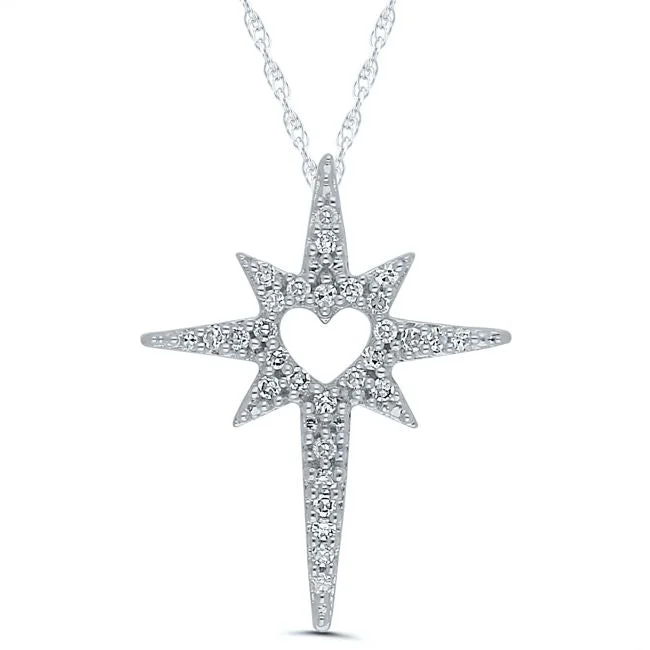 1/10 CTW Diamond 18-inch Pendant in 10KT White Gold