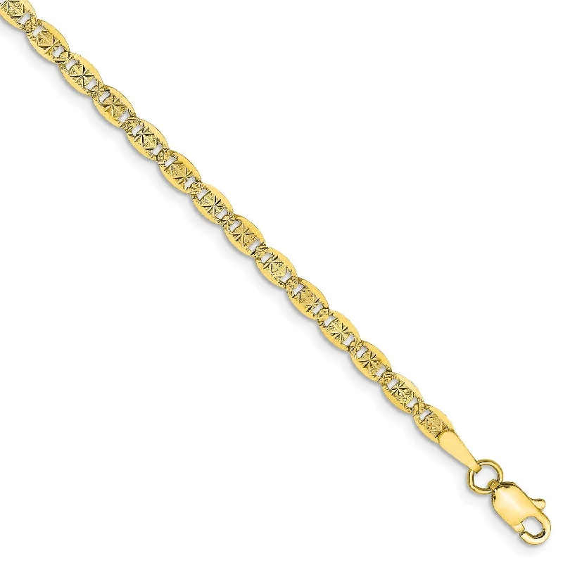 10KT Yellow Gold 16-inch 2.75MM Diamond-cut Valentino Chain