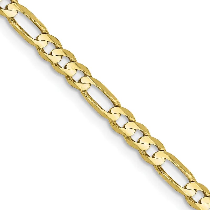 10KT Yellow Gold 20-inch 3MM Lobster Clasp Figaro Chain