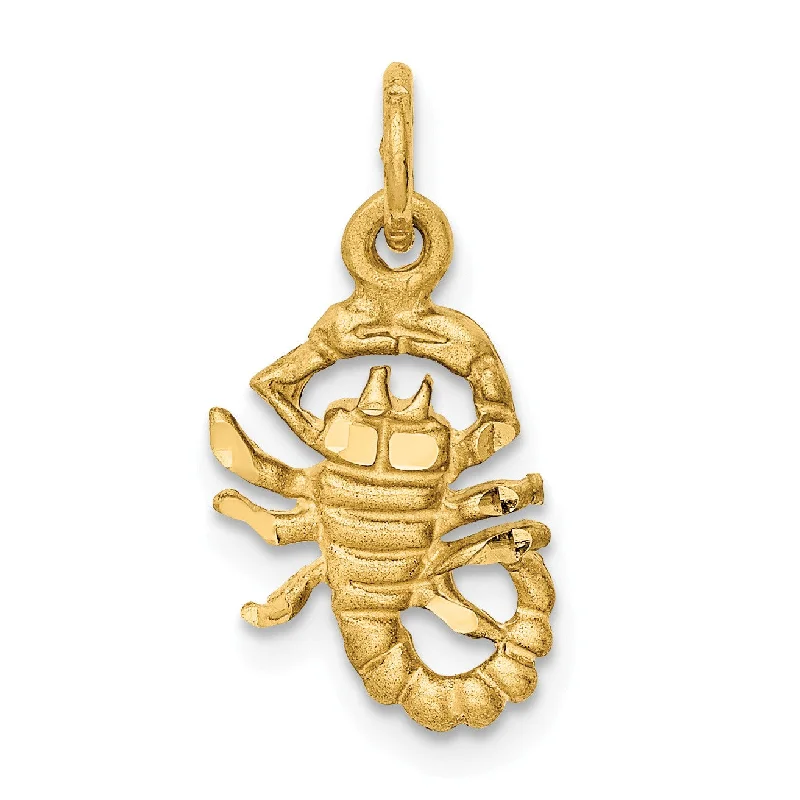 14k Scorpio Zodiac Charm