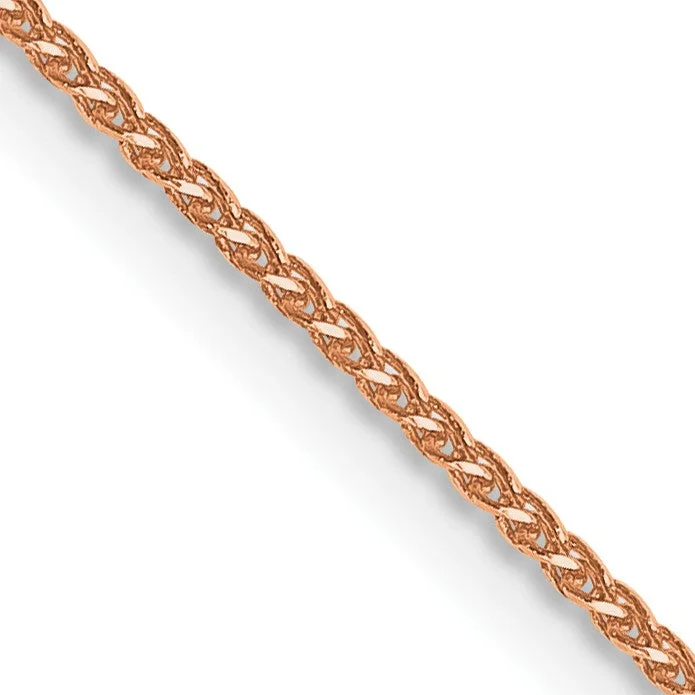 14KT Rose Gold 20-inch 0.65MM Diamond-cut Spiga Link Chain