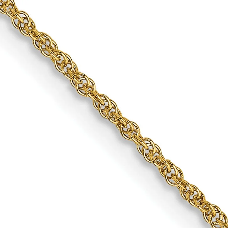 14KT Yellow Gold 24-inch 1.1MM Rope Pendant Chain