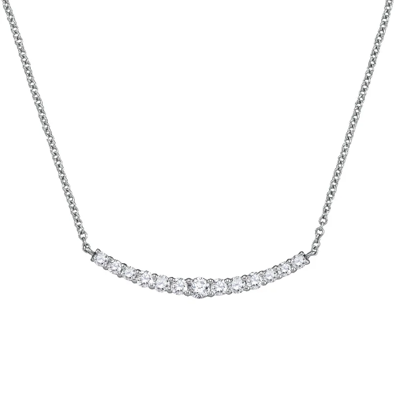 Signature EcoLove 3/4 CTW Lab Grown Diamond 18-inch Necklace in 14KT White Gold