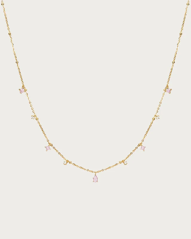 Elysee Necklace in Pink