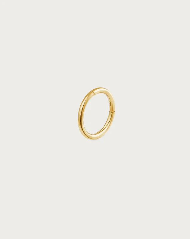 Single Mini Hoop Helix Earring in Gold