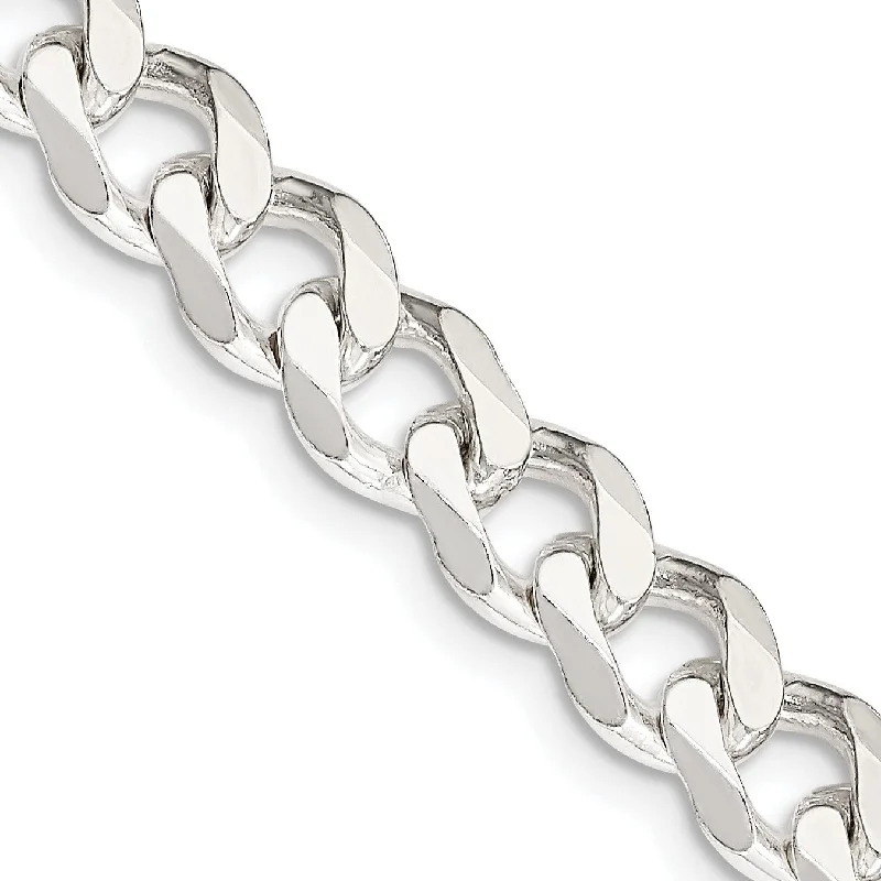 Sterling Silver 26-inch 7.5MM Curb Chain