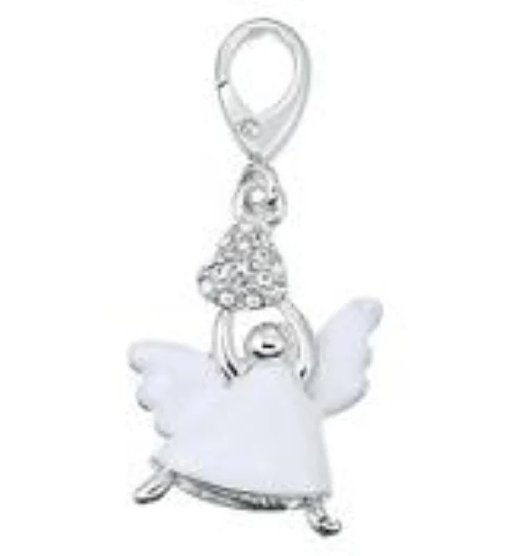 Sterling Silver and Cubic Zirconia Charm