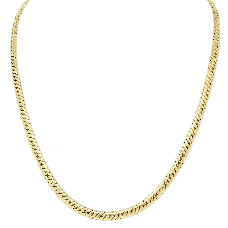 Van Cleef & Arpels 1980's 18 Karat Yellow Gold Vintage Snake Chain Necklace