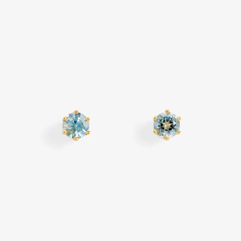 3mm  Aquamarine Studs | E1902AQ