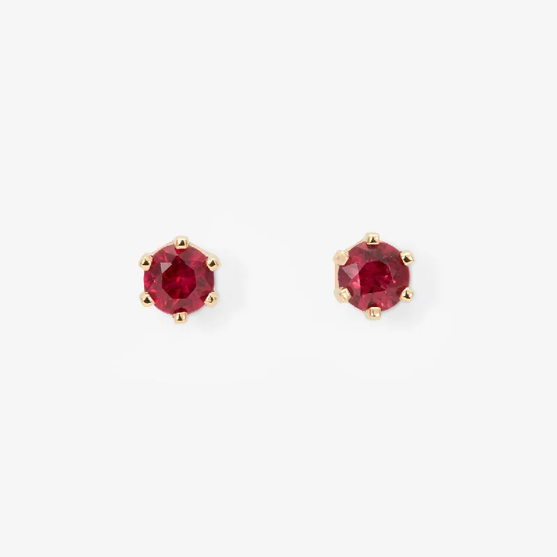 3.5mm Ruby Studs | E1903R