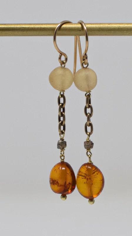 Amber Earrings