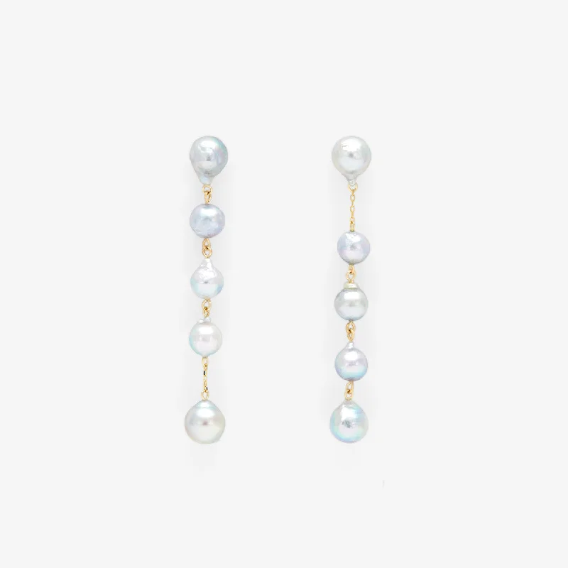 One-of-a-Kind Akoya Pearl Drop Earrings | APE6-OOAK