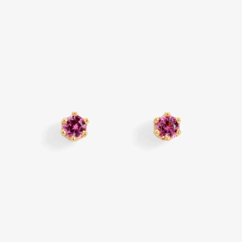 Baby Pink Tourmaline Studs | E1901T