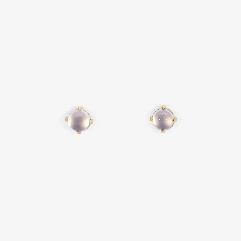 Blue Chalcedony Wisp Studs | E7904BC