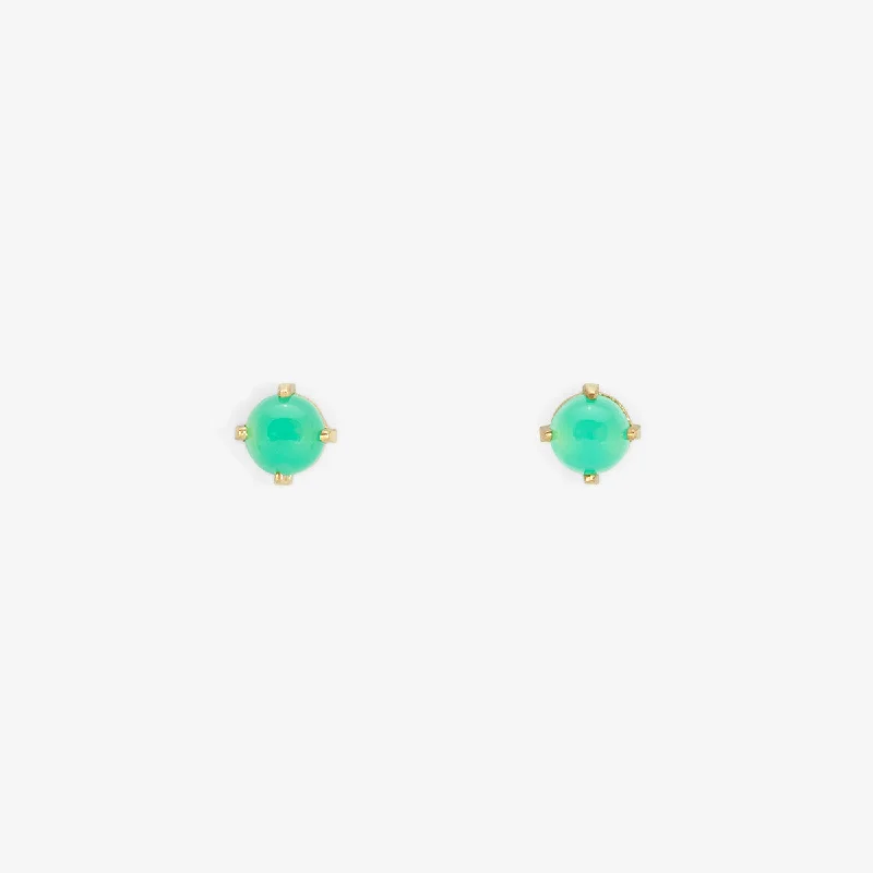 Chrysoprase Wisp Studs | E7904CH