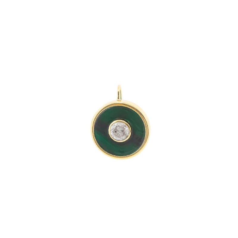 Gemstone Eye Earring with Diamond