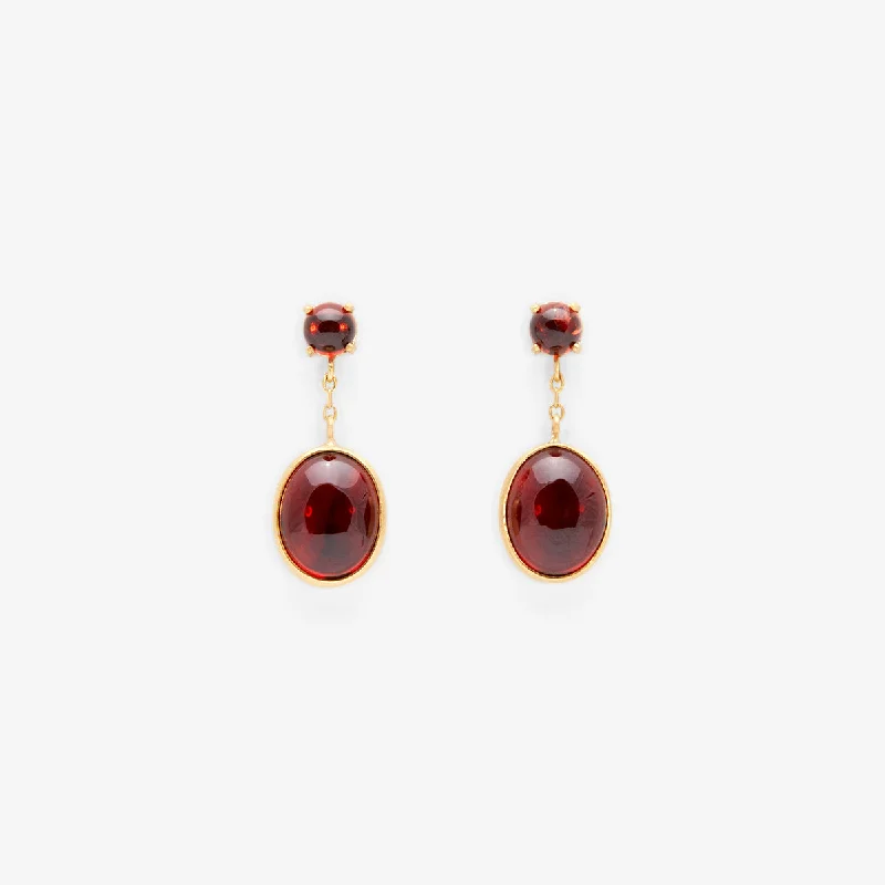 Garnet Glacé Earring | E8601GN