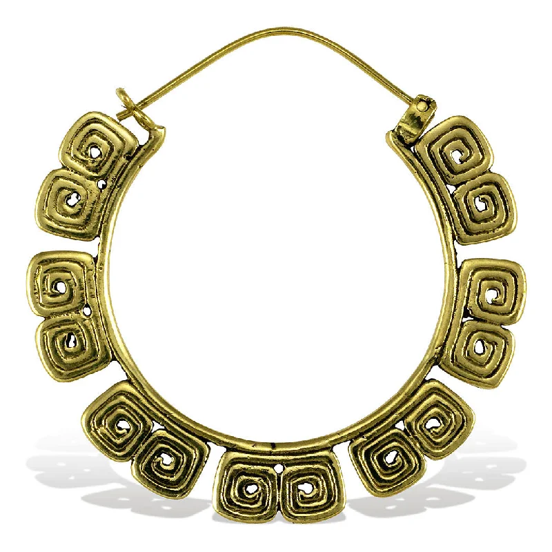 <span>BRE-271<span>: </span></span>Inca Patterned Hoops