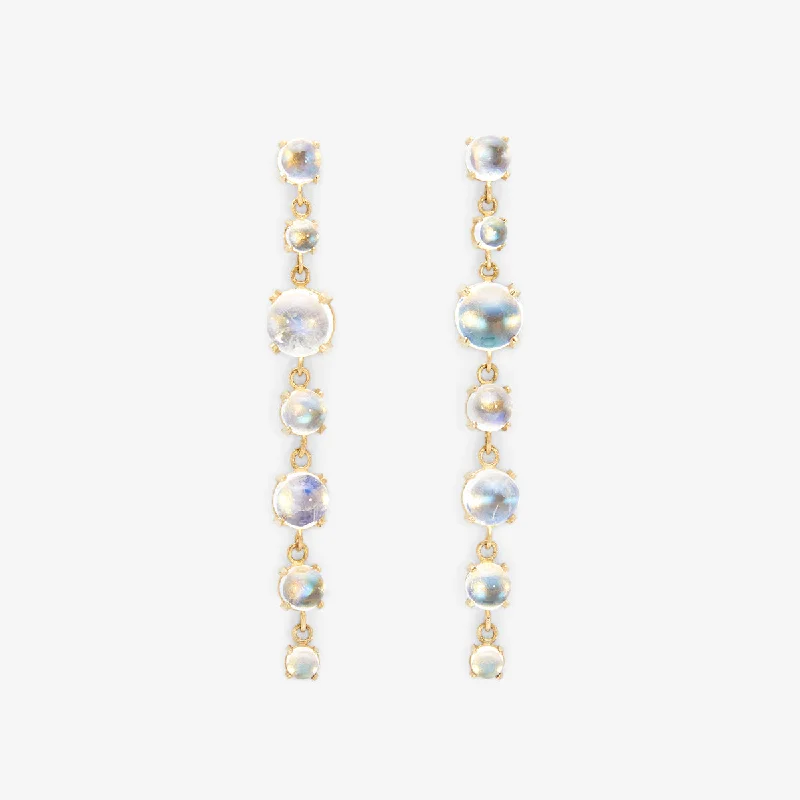 Rainbow Moonstone Cosmos Earrings | E7901RM