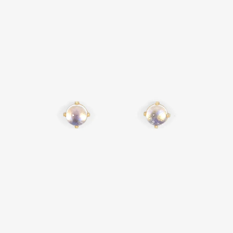 Rainbow Moonstone Wisp Studs | E7904RM