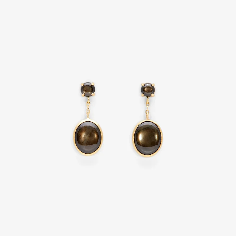 Star Sapphire Glacé Earring | E8601SSBK