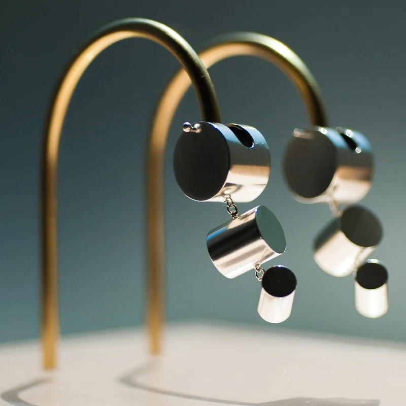 Three Cylinders earrings