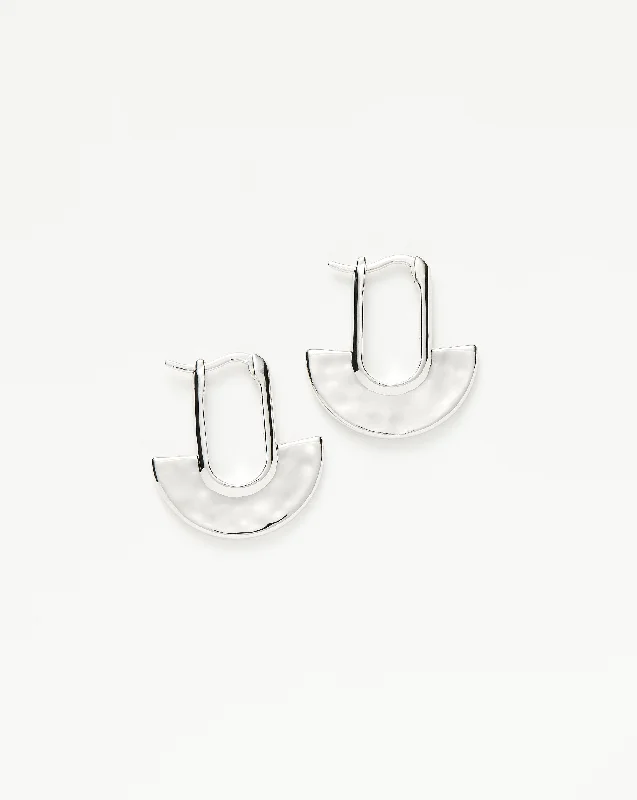 Zenyu Fan Small Hoop Earrings