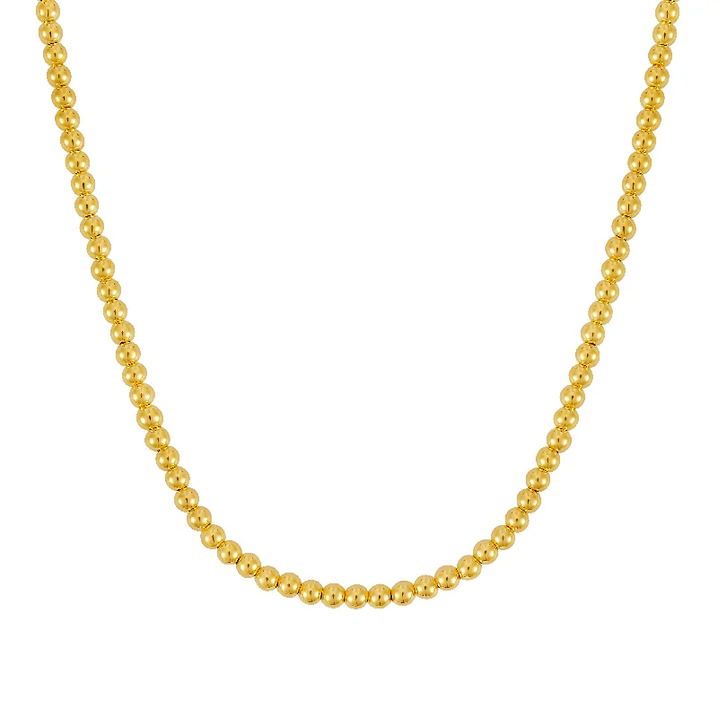 14K Gold 4mm Bead Chain