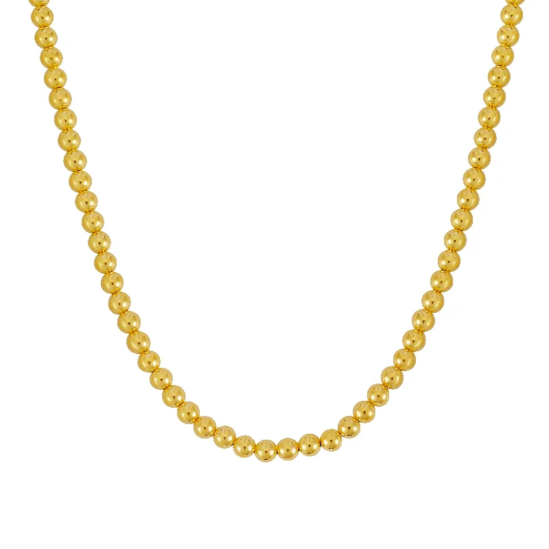 14K Gold 6mm Bead Chain