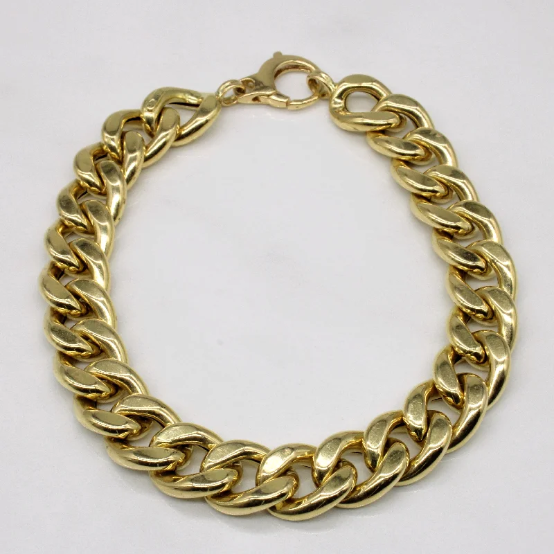 18k Yellow Gold Cuban Link Bracelet | 8" |