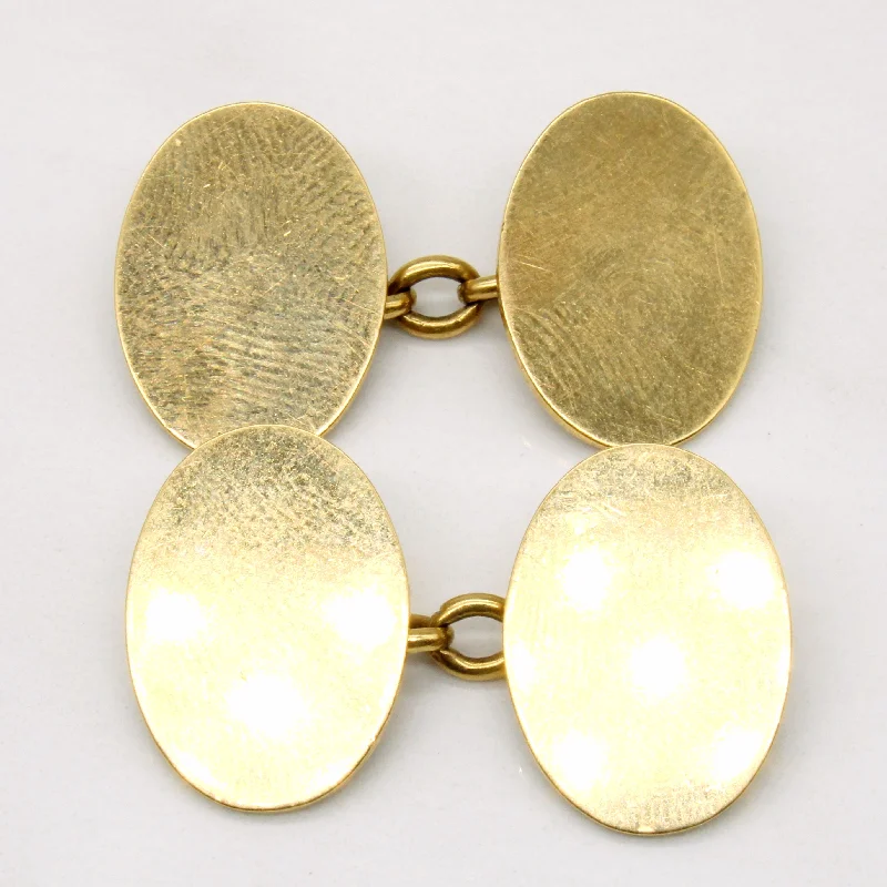 18k Yellow Gold Cufflinks